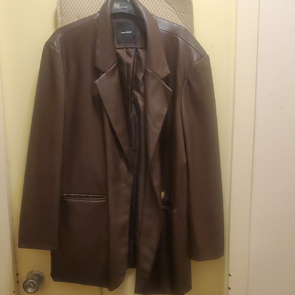 Vero Moda Brown Olivia LS PL Blazer